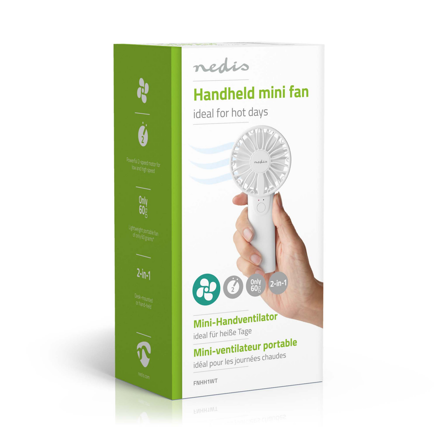 Nedis FNHH1WT -käsituuletin