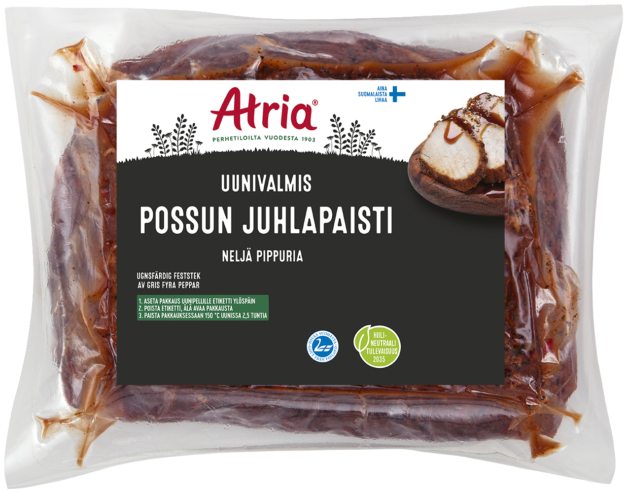 Atria Uunivalmis Possun Juhlapaisti Neljä Pippuria n. 1,7 kg