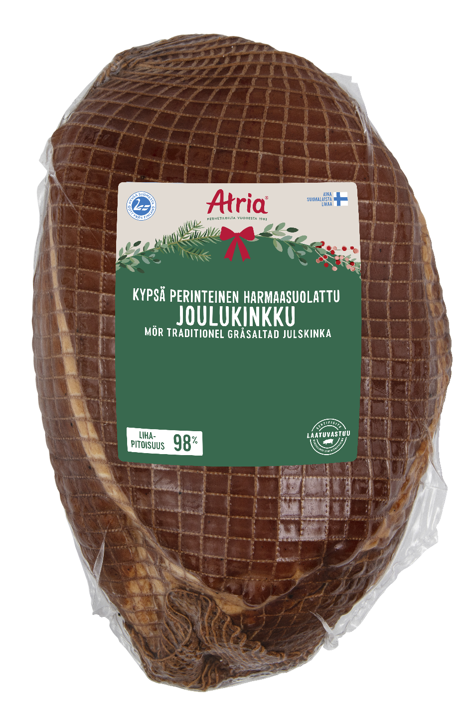 Atria Kypsä Perinteinen harmaasuolattu Jjulukinkku n. 3 kg