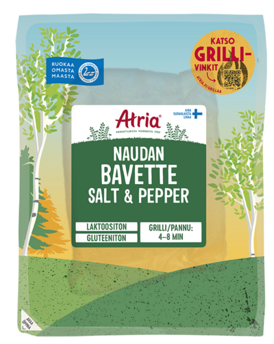 Atria naudan bavette salt & pepper n. 400 g