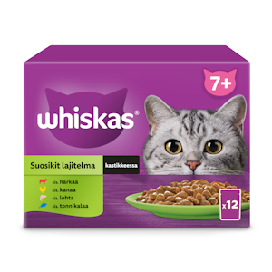 Whiskas 7+ suosikit lajitelma kastikkeessa 12x85g