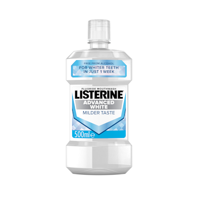 Listerine Advanced White Milder Taste suuvesi 500ml