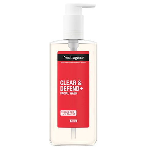 Neutrogena pesuneste 200 ml Clear & Defend+ Facial Wash
