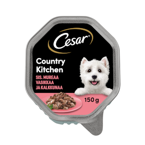 Cesar Country kitchen 150g vasikkaa ja kalkkunaa kastikkeessa