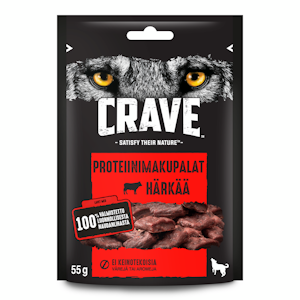 Crave Protein Chunks 55g härkä