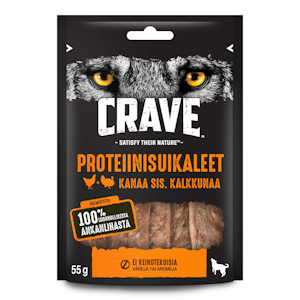 Crave 55g Protein Strips Kalkkunaa & Kanaa