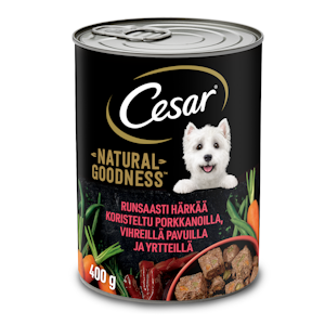 Cesar 400g Natural Goodness Härkää ja Porkkanoita