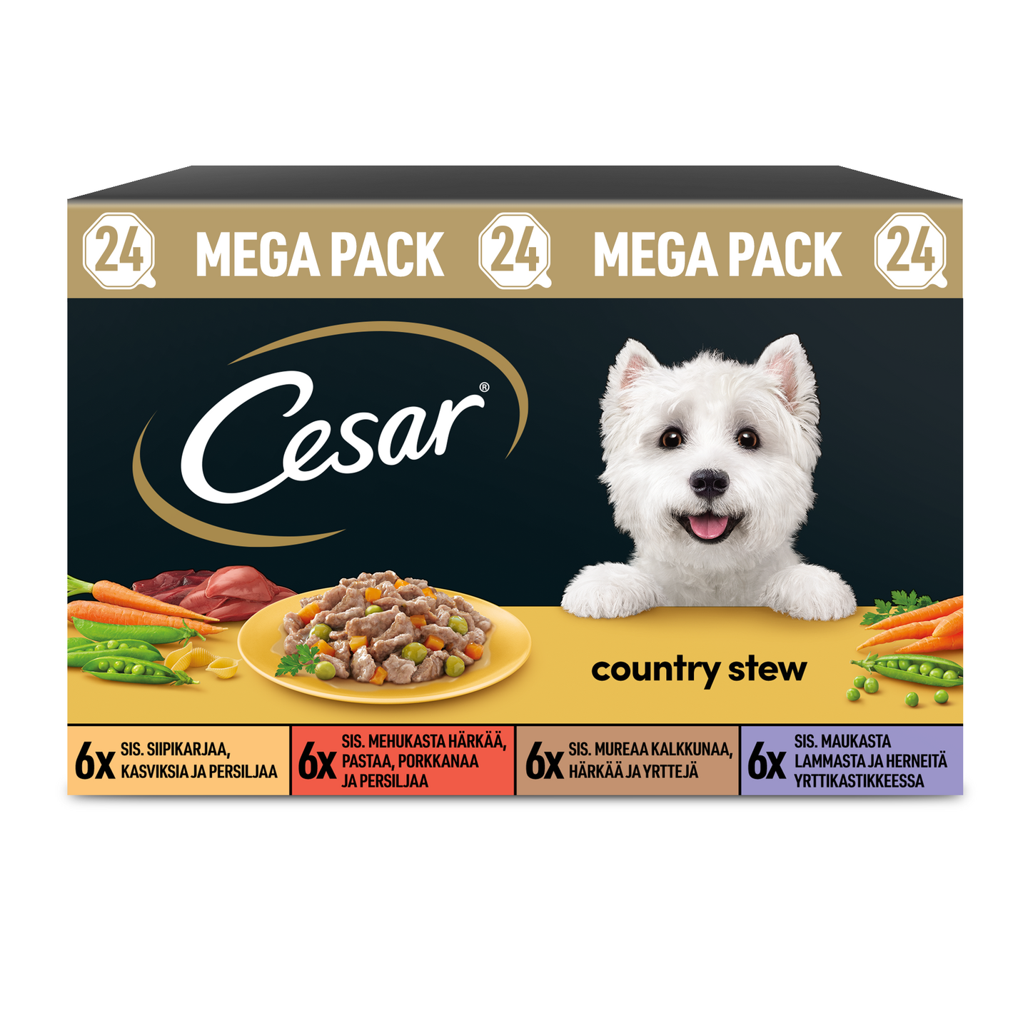 Cesar 24x150g Country Kitchen Mix paloja kastikkeessa | K-Ruoka ...