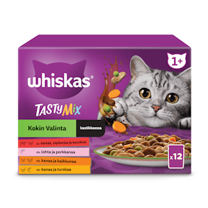 Whiskas Tasty Mix Kokin valinta kastikkeessa 12x85g