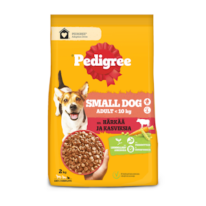 Pedigree Mini koiran kuivaruoka 2kg härkä-kasvis