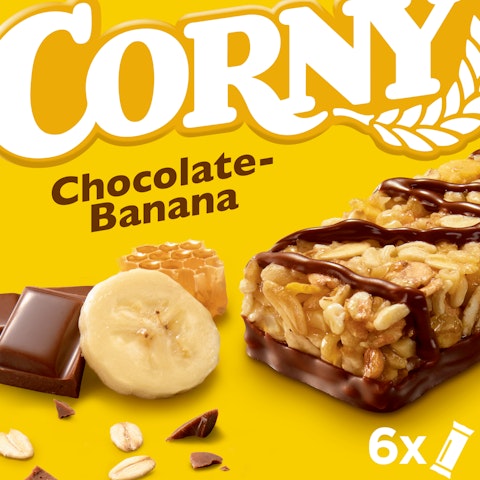 Corny välipalapatukka 6x25g suklaa banaani