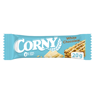 Corny 0% välipalapatukka 20g White Chocolate