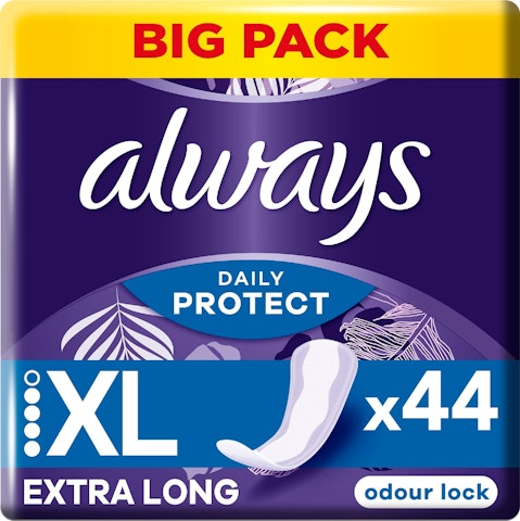 Always pikkuhousunsuoja Extra Protect Long Plus 44 kpl | K-Ruoka  Verkkokauppa