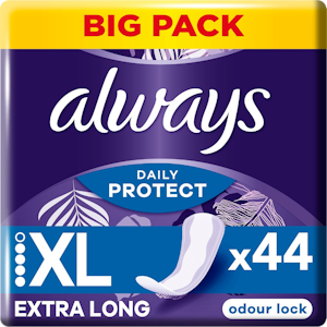 Always pikkuhousunsuoja Extra Protect Long Plus 44 kpl