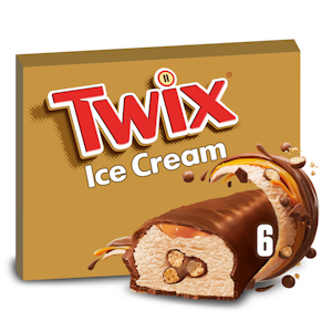 Twix 205,2g/258,6ml 6-pack jäätelöpatukat