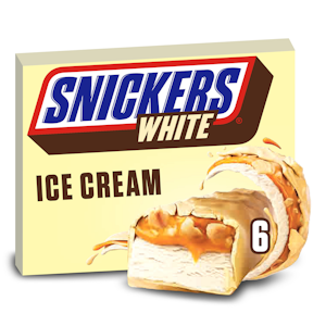 Snickers patukat White 6x40,8g/44.6ml