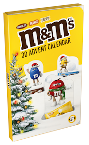 M&Ms 3D pop-up joulukalenteri 346 g