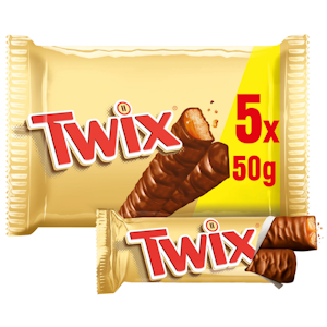 Twix suklaapatukka monipakkaus 5-pack 250g QPA