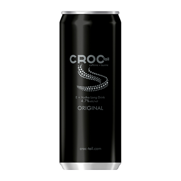 Croc Tail E Vodka long drin Original 4,7% 0,33l