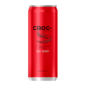 Croc Tail E Vodka long drink Red Berry 4,7% 0,33l