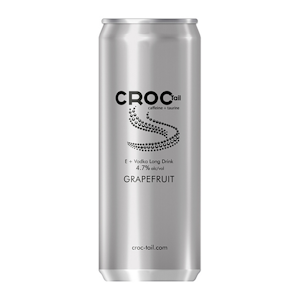 Croc Tail E Vodka long drink Grapefruit 4,7% 0,33l