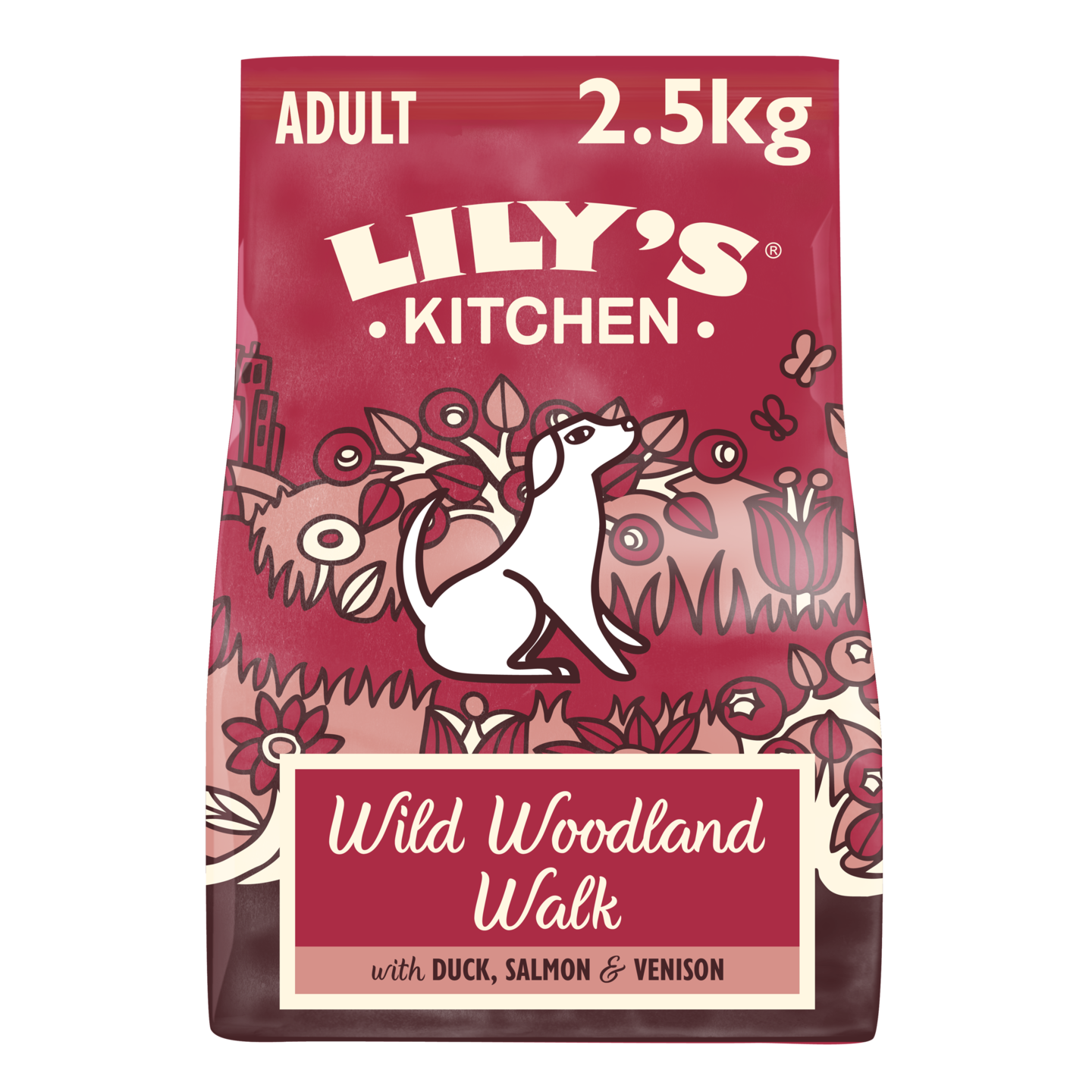 Lilys Kitchen Wild Woodland Walk koiranruoka 2,5kg ankka-lohi-peura
