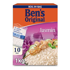 Ben's Original Jasmiiniriisi keitinpusseissa 8x125g