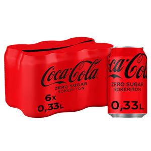 Coca-Cola Zero 0,33l 6-pack DOLLY