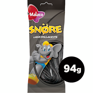 Malaco Snöre lakritsinauha 94g