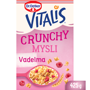 Vitalis Crunchy 425g vadelma -30% sokeria