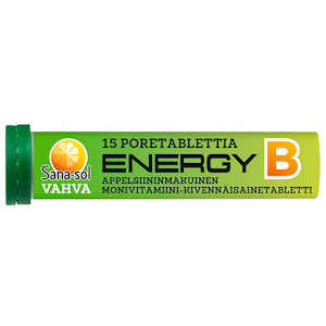 Sana-sol B-Energy 15 poretabletti appelsiini/78g