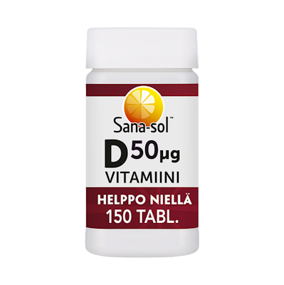 Sana-sol D-vitamiini 50µg 150tabl/53g