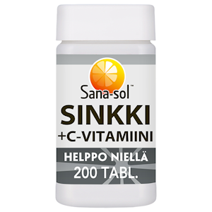 Sana-Sol Sinkki+C-vitamiini 200tabl 112g