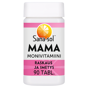 Sana-sol Mama monivitamiini-kivennäisainetabletti 90 tabl 126g