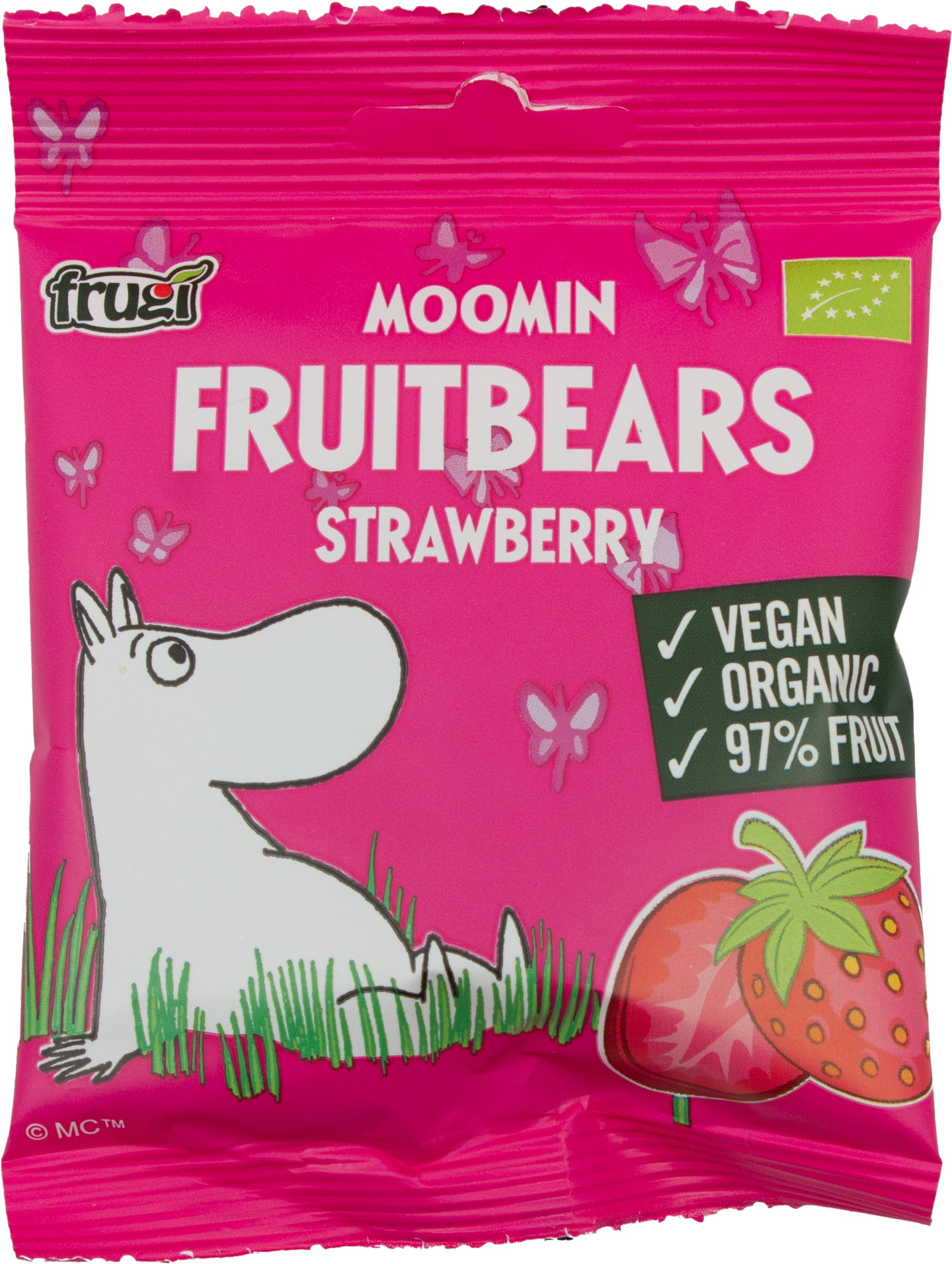 Moomin Fruit Bears Strawberry 40g Luomu