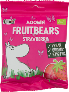 Moomin Fruit Bears Strawberry 40g Luomu