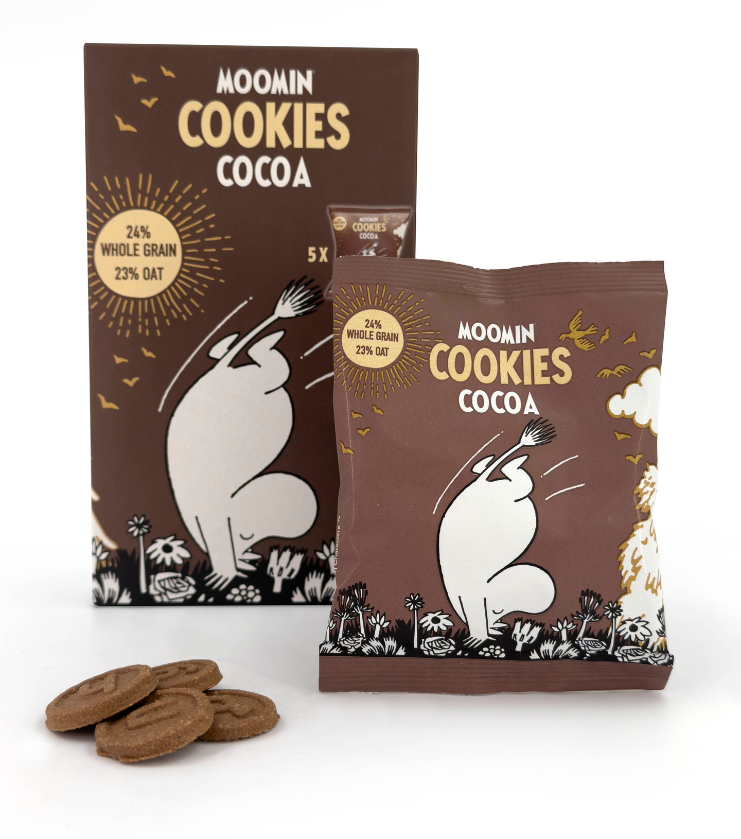 Moomin Kids Cookies 5x20g Cocoa