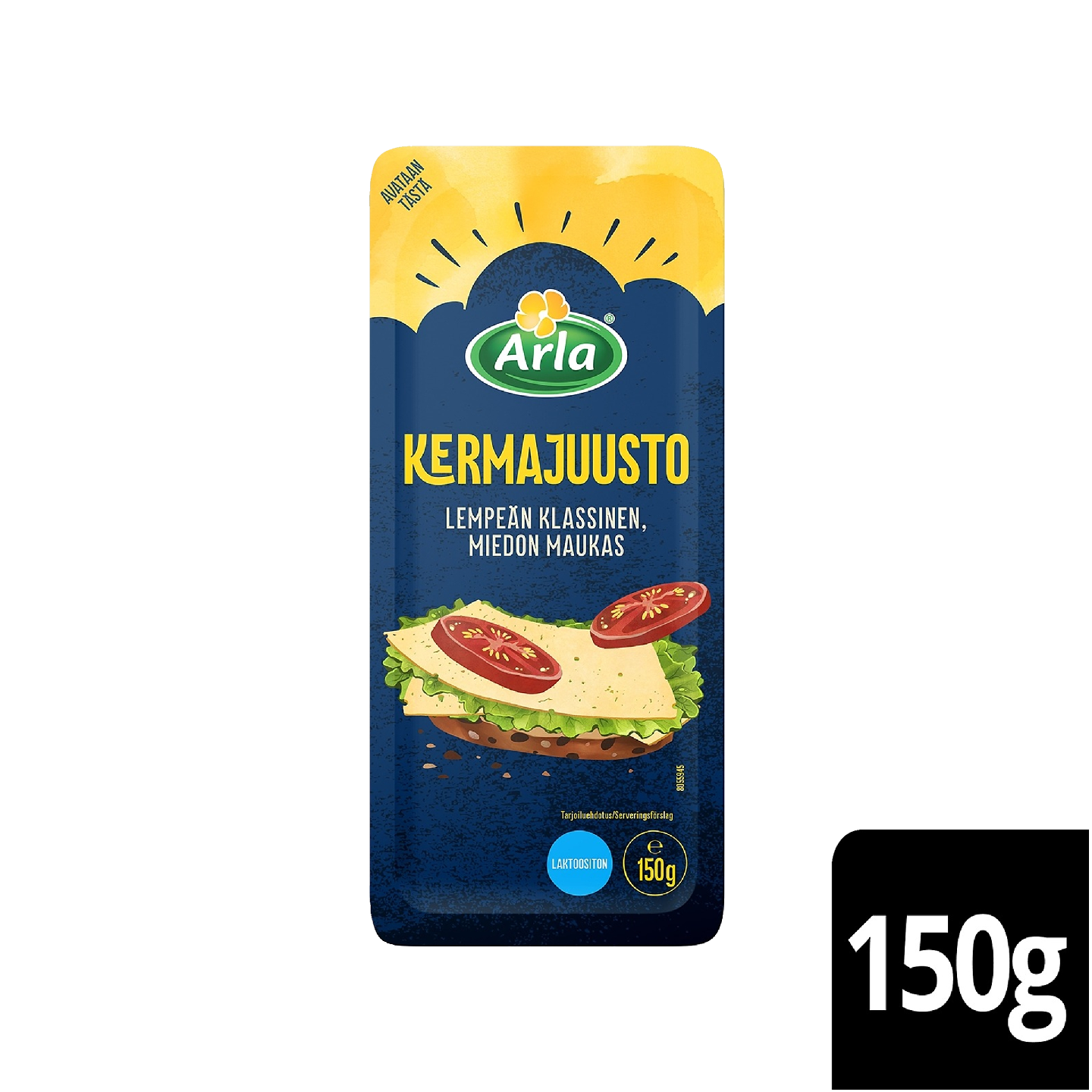 Arla Kelpo kermajuusto viipale 150g laktoositon