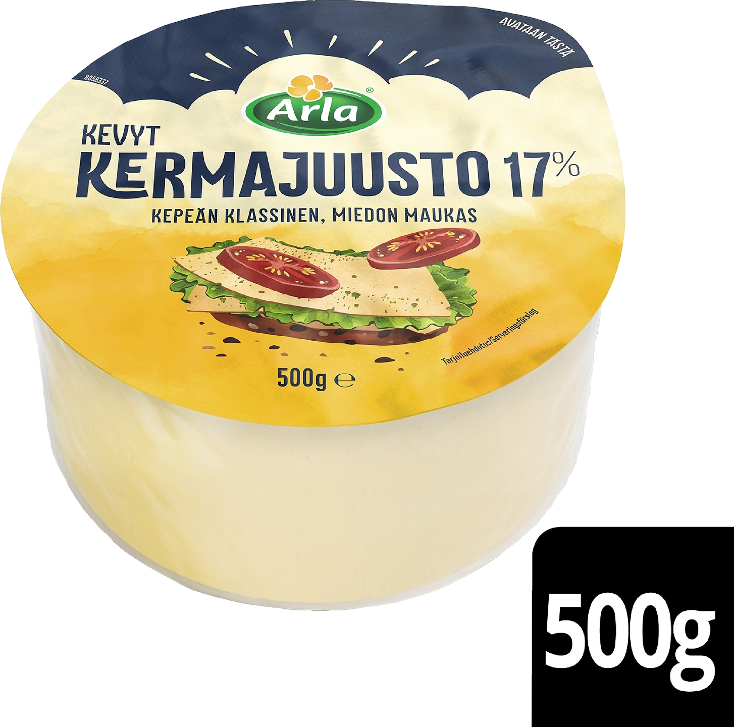 Arla Ketterä kermajuusto 17% 500g