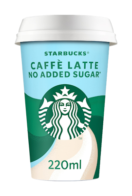 Starbucks Caffè Latte no added sugar laktoositon maitokahvijuoma 220ml