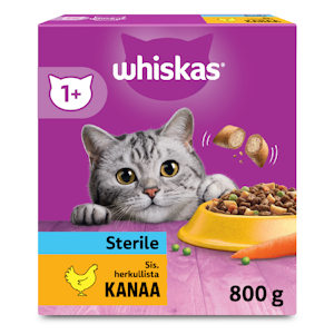 Whiskas 1+ Sterile kanaa 800g