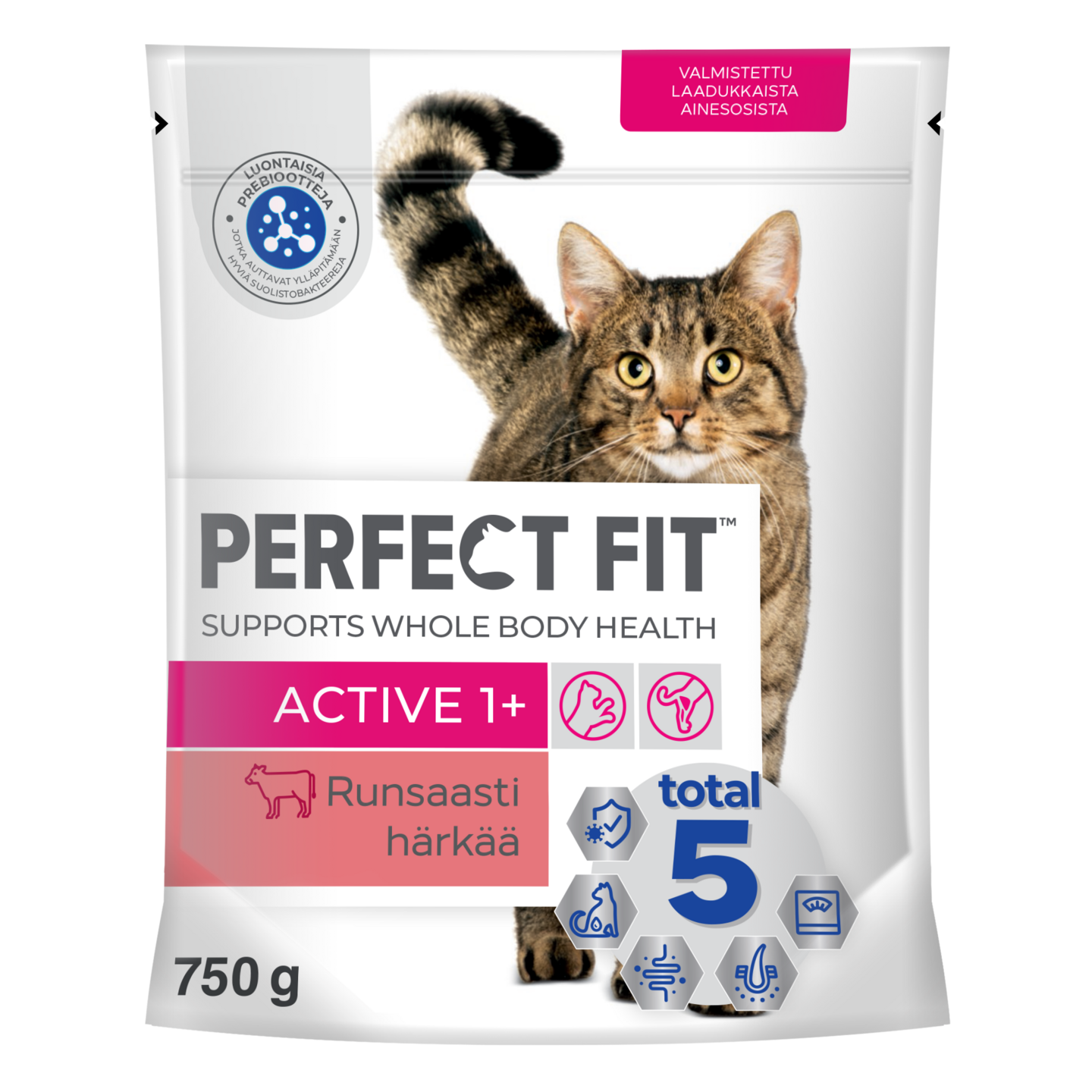 Perfect Fit Adult Active 1+ härkä 750g