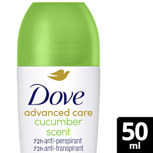 Dove 72h Advanced Care Cucumber & Green Tea Antiperspirantti Deodorantti Roll-on 50 ML