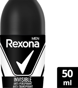 Rexona Men Antiperspirantti Deo Roll-On 50ml 48h Invisible Black & White