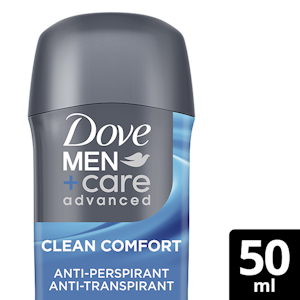 Dove Men+Care 72h Advanced Clean Comfort Antiperspirantti Deodorantti Stick mukana kosteusvoide 50 M