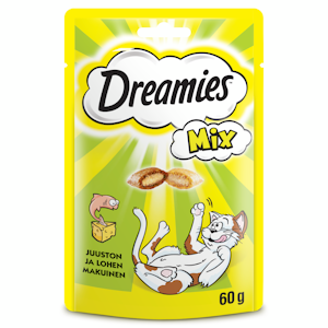 Dreamies Mix Lohi ja Juusto 60g