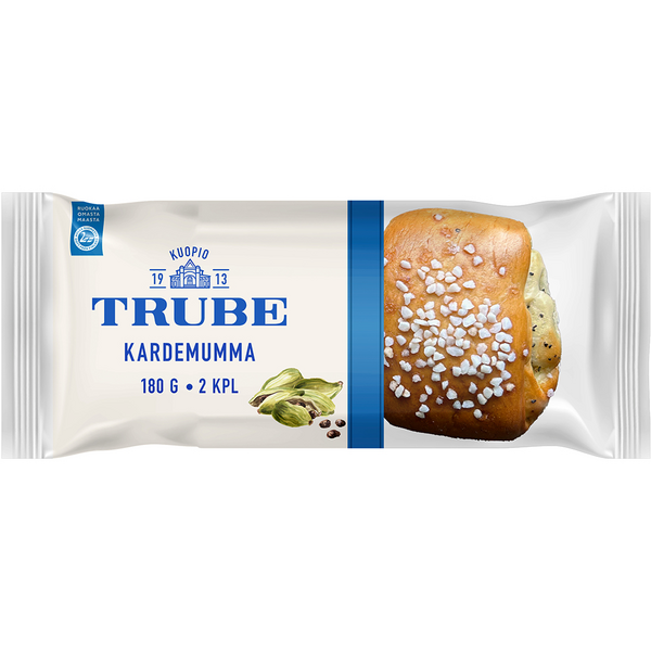 Trube kardemummapuusti 2kpl/180g kardemummatäytteinen pulla