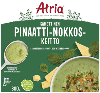 Atria Samettinen pinaatti-nokkoskeitto 300g