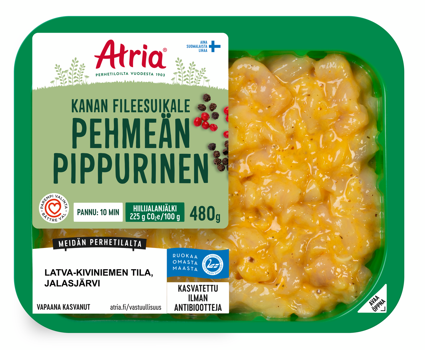 Atria Kanan Fileesuikale Pehmeän Pippurinen 480 g