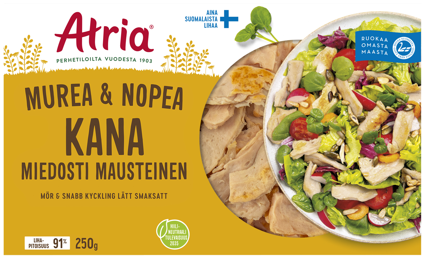 Atria Murea & Nopea Kana Miedosti Mausteinen 250g